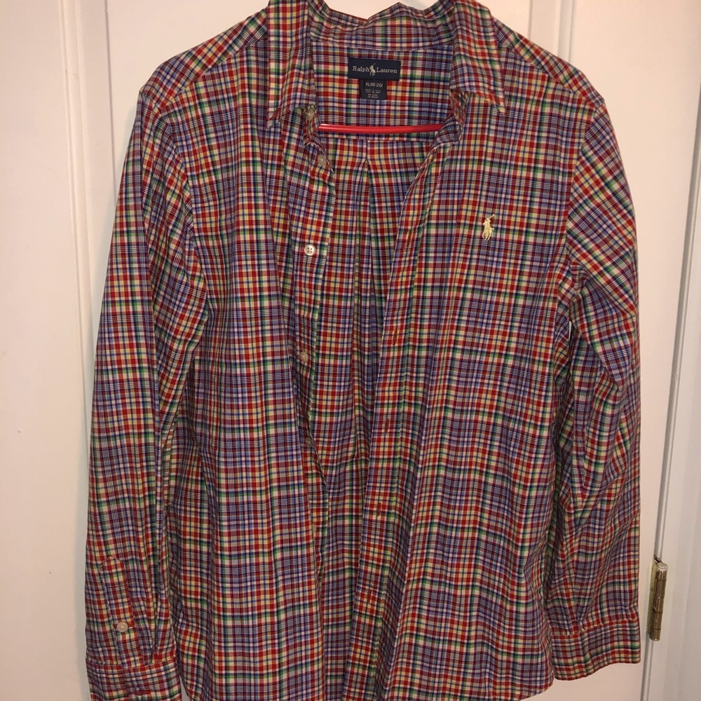 Polo Ralph Lauren Men’s buttoned down shirt.
